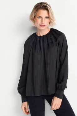 Rich & Royal Ausgestellte Plissee-Bluse<Damen Casual Blusen
