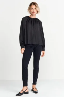 Rich & Royal Ausgestellte Plissee-Bluse<Damen Casual Blusen