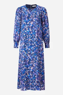 Rich & Royal Blaues Midikleid Mit Leo-Print<Damen Midikleider