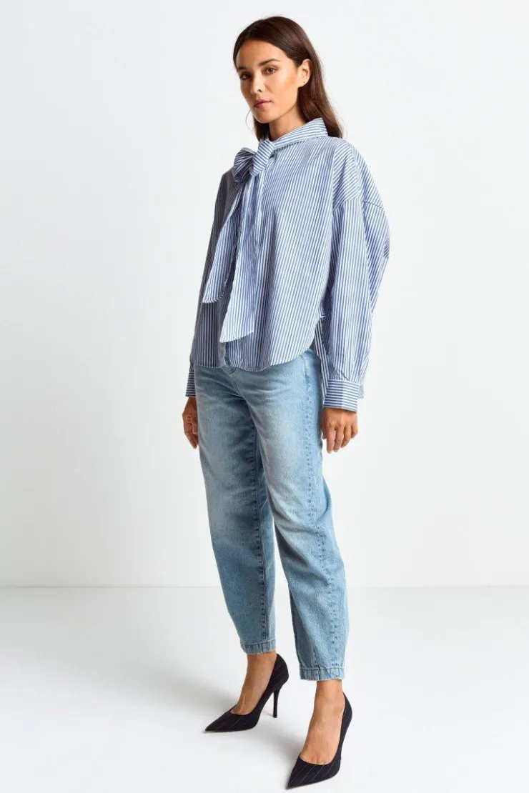 Rich & Royal Bluse Mit Bindekragen<Damen Casual Blusen