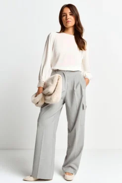 Rich & Royal Bluse Mit Manschetten Aus Spitze<Damen Casual Blusen|Business Blusen
