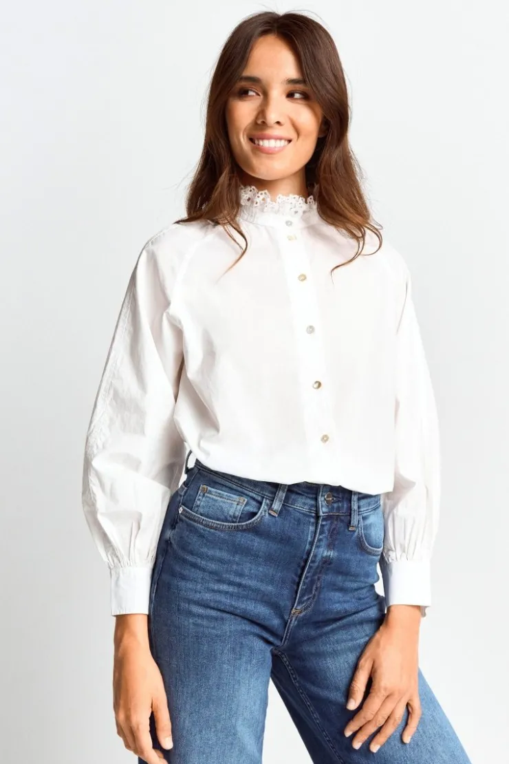Rich & Royal Bluse Mit Rüschenkragen<Damen Casual Blusen
