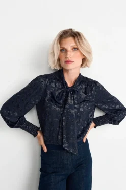 Rich & Royal Bluse Mit Schleifenkragen<Damen Casual Blusen