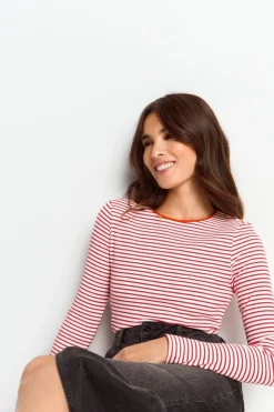 Rich & Royal Bodycon-Longsleeve Mit Streifen<Damen Longsleeves
