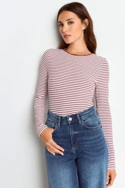 Rich & Royal Bodycon-Longsleeve Mit Streifen<Damen Longsleeves