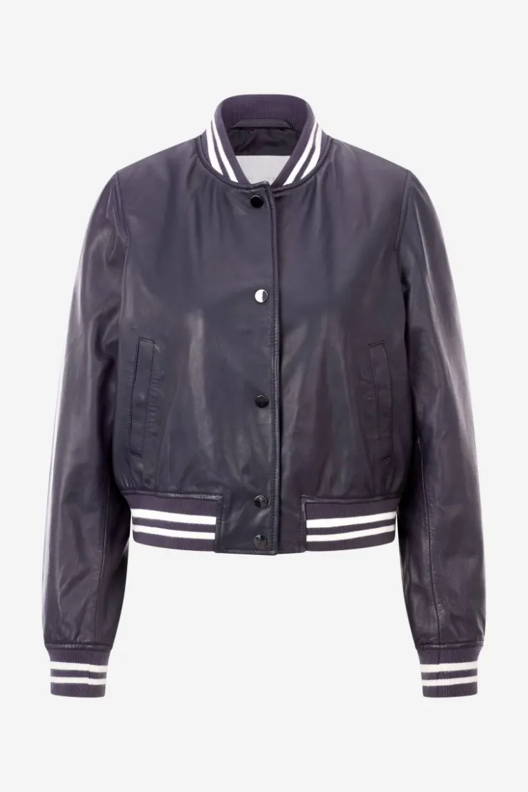 Rich & Royal Bomberjacke Aus Leder<Damen Übergangsjacken