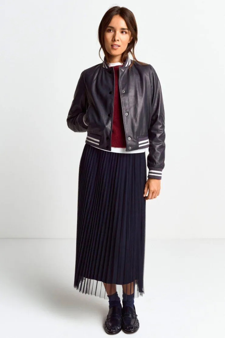 Rich & Royal Bomberjacke Aus Leder<Damen Übergangsjacken