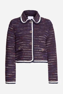 Rich & Royal Bouclé-Jacke Mit Bubikragen<Damen Übergangsjacken|Bouclé-Jacken