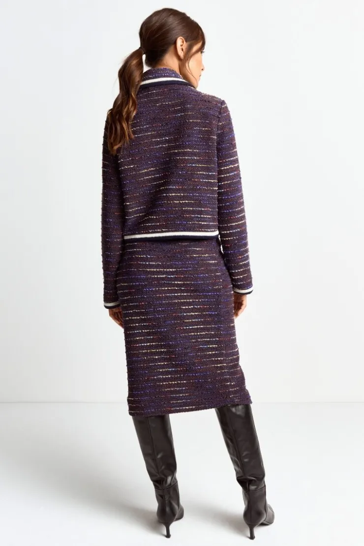 Rich & Royal Bouclé-Jacke Mit Bubikragen<Damen Übergangsjacken|Bouclé-Jacken