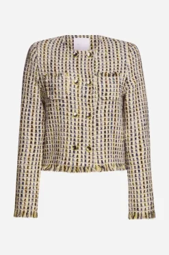 Rich & Royal Bouclé-Jacke Mit Fransen<Damen Übergangsjacken|Bouclé-Jacken