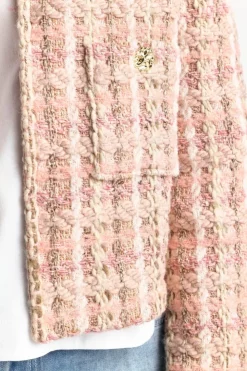 Rich & Royal Bouclé-Jacke Mit Rundhalsausschnitt<Damen Übergangsjacken|Bouclé-Jacken