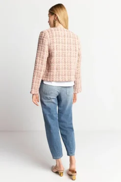 Rich & Royal Bouclé-Jacke Mit Rundhalsausschnitt<Damen Übergangsjacken|Bouclé-Jacken