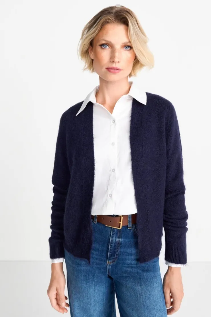 Rich & Royal Cardigan In Softem Wollmix<Damen Cardigans