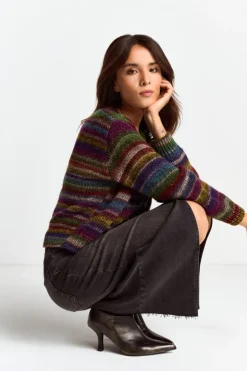 Rich & Royal Cardigan Mit Bunten Kristallknöpfen<Damen Cardigans