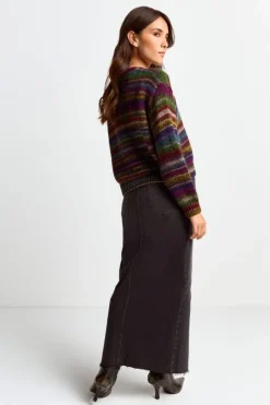 Rich & Royal Cardigan Mit Bunten Kristallknöpfen<Damen Cardigans