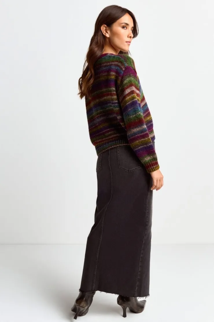 Rich & Royal Cardigan Mit Bunten Kristallknöpfen<Damen Cardigans