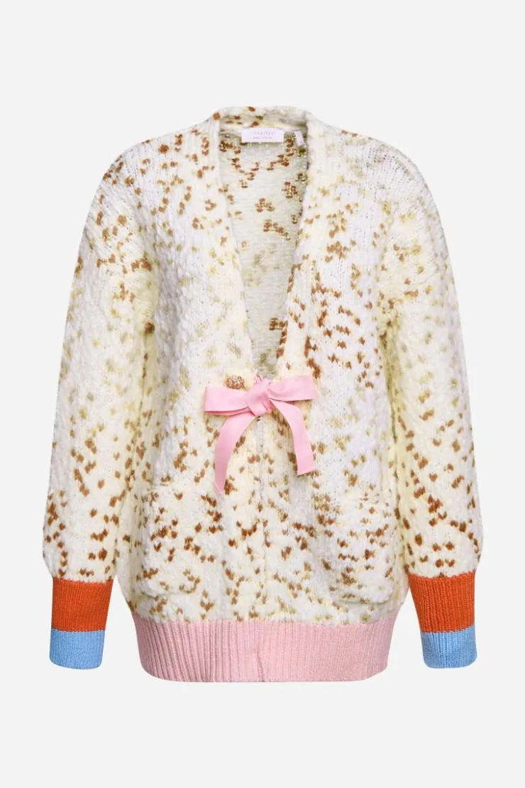 Rich & Royal Cardigan Mit Kontrastbündchen Und Schleife<Damen Cardigans