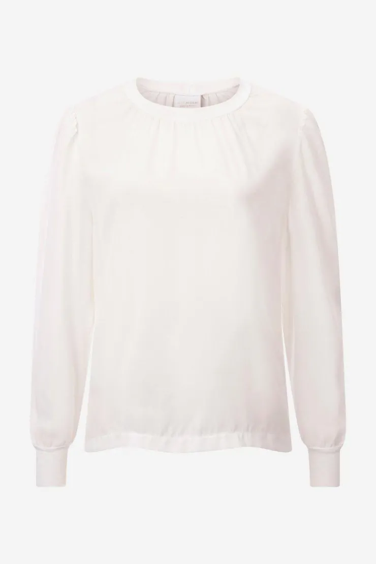 Rich & Royal Chiffonbluse Mit Rundhalsausschnitt<Damen Casual Blusen