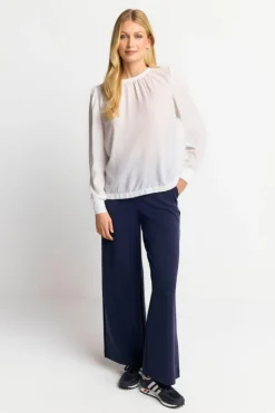 Rich & Royal Chiffonbluse Mit Rundhalsausschnitt<Damen Casual Blusen