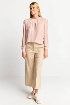 Rich & Royal Chiffonbluse Mit Rundhalsausschnitt<Damen Casual Blusen