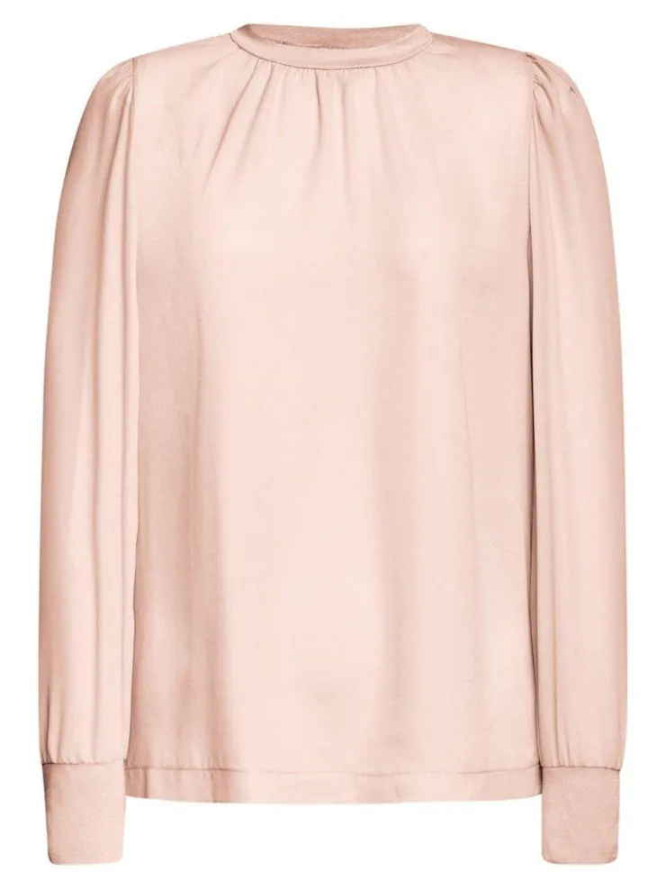 Rich & Royal Chiffonbluse Mit Rundhalsausschnitt<Damen Casual Blusen