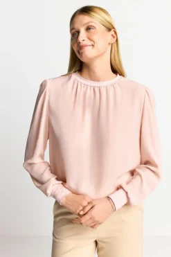 Rich & Royal Chiffonbluse Mit Rundhalsausschnitt<Damen Casual Blusen