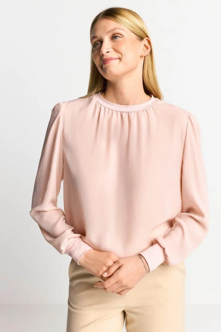 Rich & Royal Chiffonbluse Mit Rundhalsausschnitt<Damen Casual Blusen