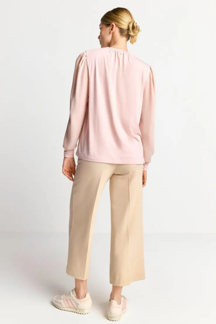 Rich & Royal Chiffonbluse Mit Rundhalsausschnitt<Damen Casual Blusen