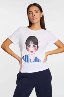 Rich & Royal Crinkle-T-Shirt<Damen T-Shirts