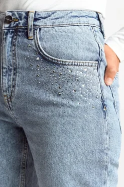 Rich & Royal Denim Mit Strassdetails<Damen Vintage Straight