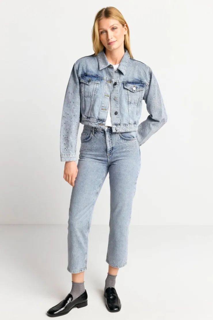 Rich & Royal Denim-Jacke Mit Strassdetails<Damen Übergangsjacken