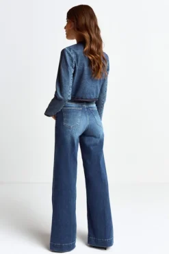 Rich & Royal Denim-Jacke Mit Zierborten<Damen Übergangsjacken|Casual Blazer
