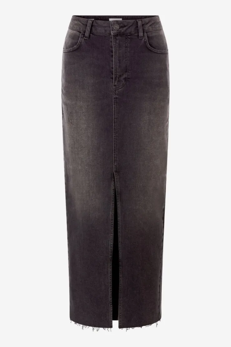 Rich & Royal Denim-Rock Mit Schlitz<Damen Midiröcke