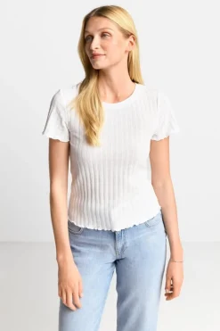 Rich & Royal Figurbetontes Rib-Shirt<Damen T-Shirts