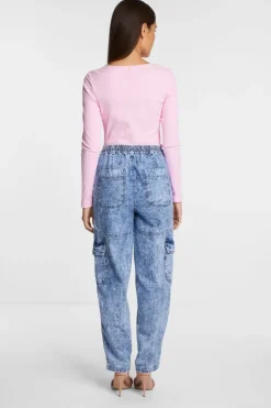 Rich & Royal Geripptes Longsleeve<Damen Longsleeves