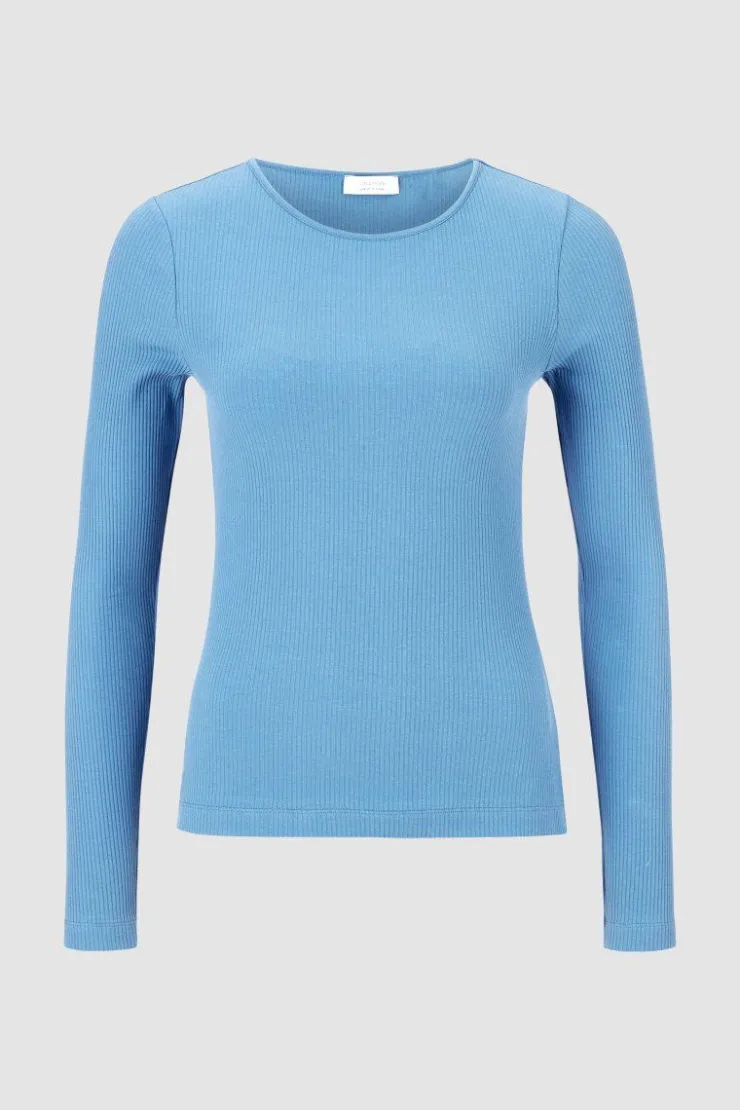 Rich & Royal Geripptes Longsleeve<Damen Longsleeves