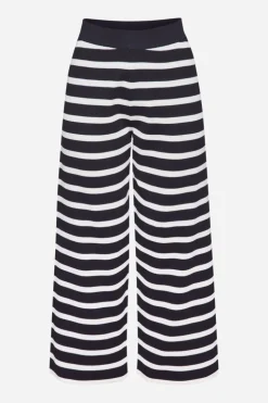 Rich & Royal Gestreifte Strick-Culotte<Damen Weite Hosen