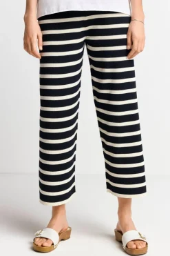 Rich & Royal Gestreifte Strick-Culotte<Damen Weite Hosen