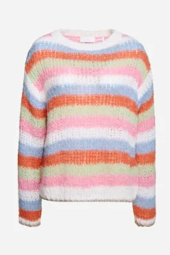 Rich & Royal Gestreifter Grobstrickpullover<Damen Pullover