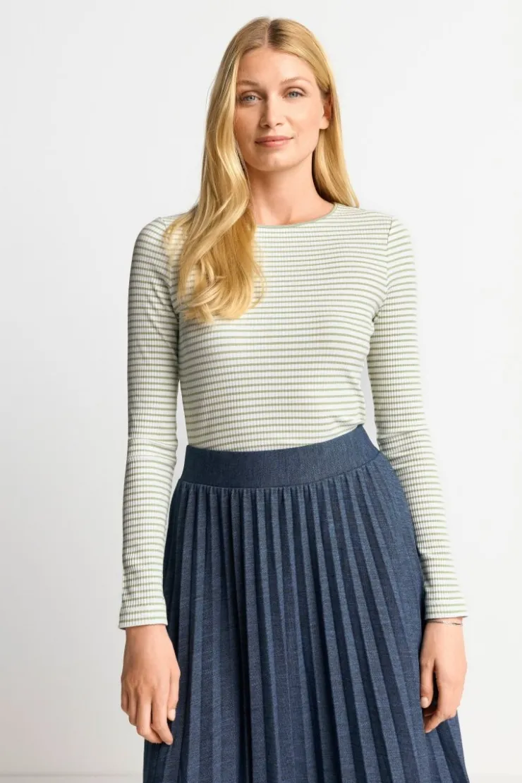 Rich & Royal Gestreiftes Rib-Longsleeve<Damen Longsleeves