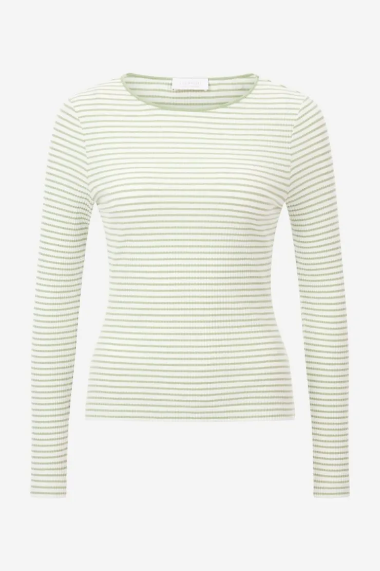 Rich & Royal Gestreiftes Rib-Longsleeve<Damen Longsleeves
