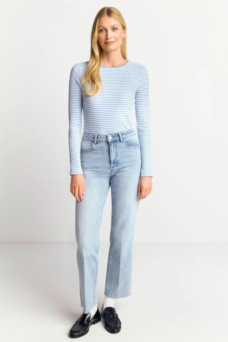 Rich & Royal Gestreiftes Rib-Longsleeve<Damen Longsleeves