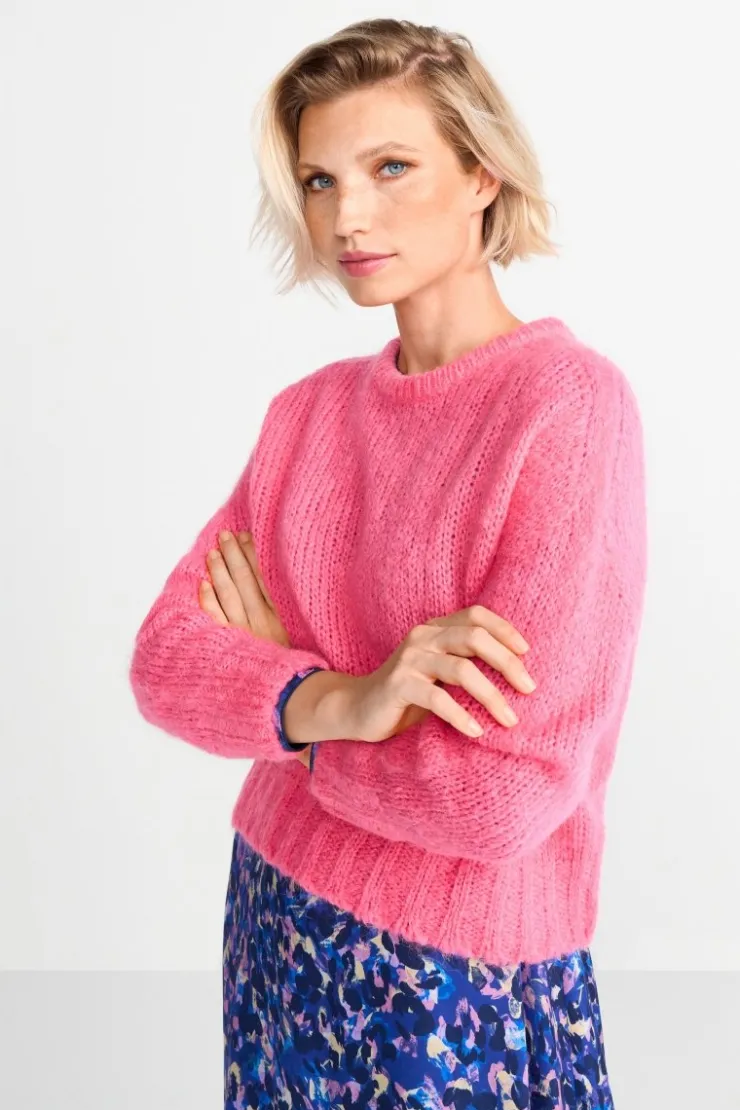 Rich & Royal Grobstrickpullover Mit Rundhalsausschnitt<Damen Pullover