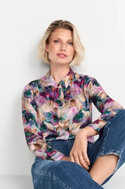 Rich & Royal Hemdkragenbluse Mit Blumenprint<Damen Casual Blusen