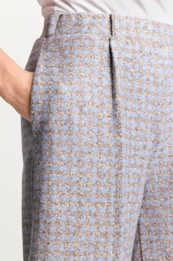 Rich & Royal Karierte Culotte Aus Wollmix<Damen Weite Hosen|Business Hosen