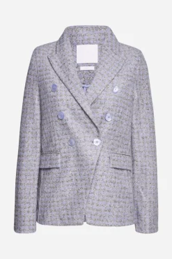Rich & Royal Karierter Wollblazer Mit Reverskragen<Damen Casual Blazer|Business Blazer