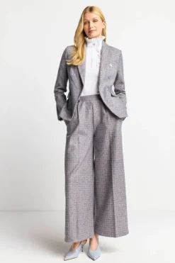 Rich & Royal Karierter Wollblazer Mit Reverskragen<Damen Casual Blazer|Business Blazer