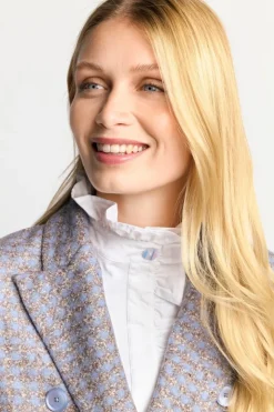 Rich & Royal Karierter Wollblazer Mit Reverskragen<Damen Casual Blazer|Business Blazer