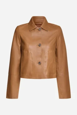 Rich & Royal Kurze Lederjacke Mit Kragen<Damen Übergangsjacken