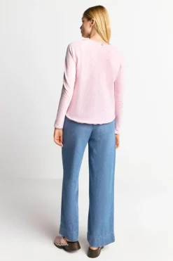 Rich & Royal Longsleeve Aus Baumwolle Mit Offenen Kanten<Damen Longsleeves